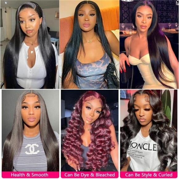 10A Brazilian Straight Human Hair Bundles 18 20 22 Inch 100% Unprocessed Virgin main image 7